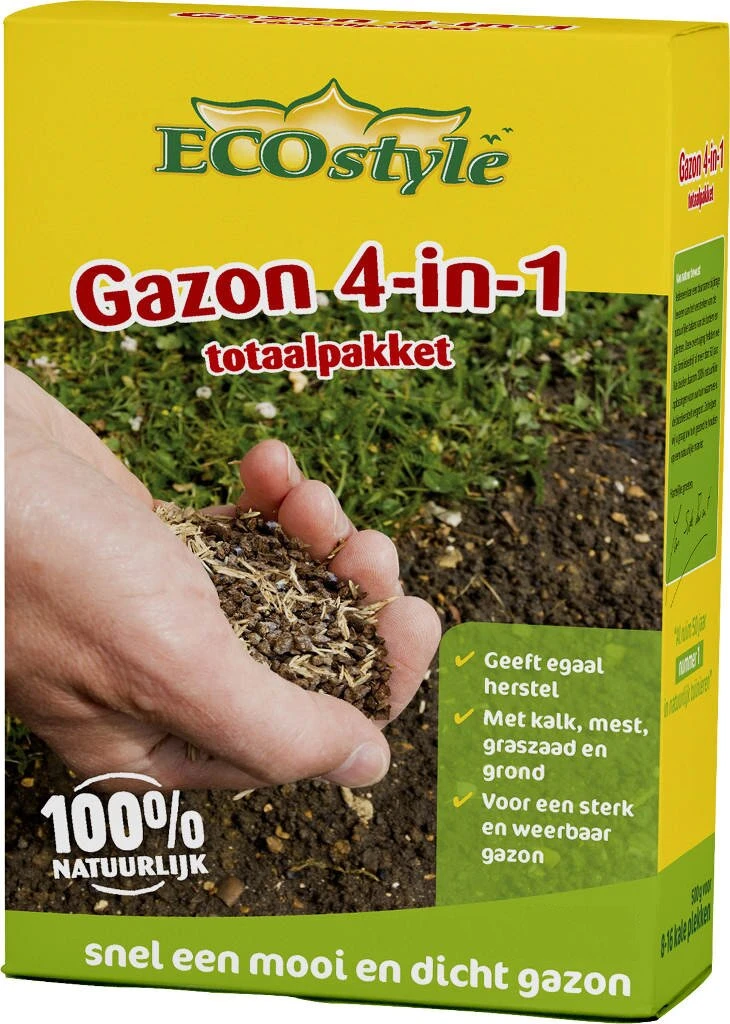Ecostyle Gazon 4-in-1 Totaalpakket 1 Kg 1 Ecostyle Gazon 4-in-1 Totaalpakket 1 Kg
