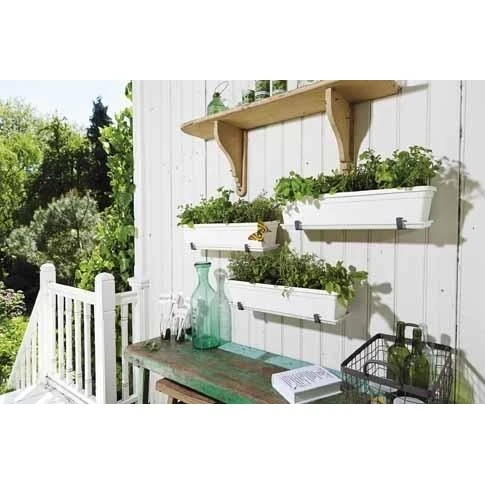 Elho Barcelona Xl Balkonbak 60 Antraciet 2 Elho Barcelona Xl Balkonbak 60 Antraciet - Afbeelding 2