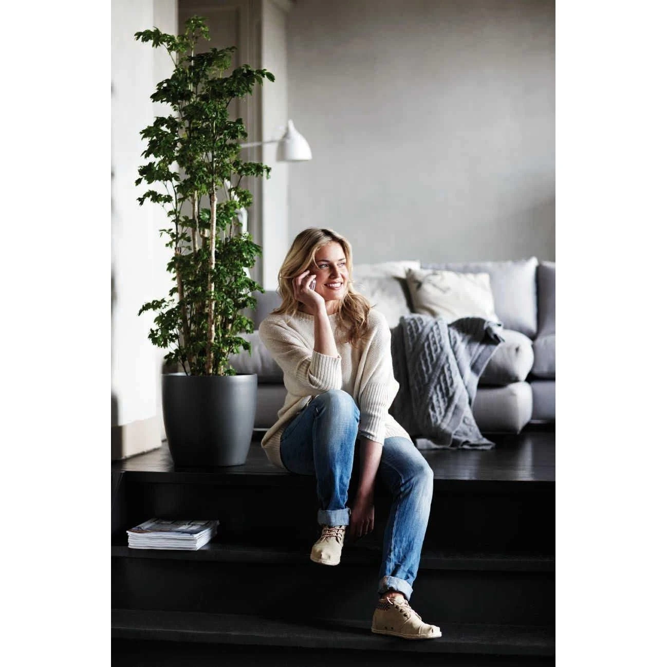 Elho Brussels Round Wheels 40 Antraciet 2 Elho Brussels Round Wheels 40 Antraciet - Afbeelding 2