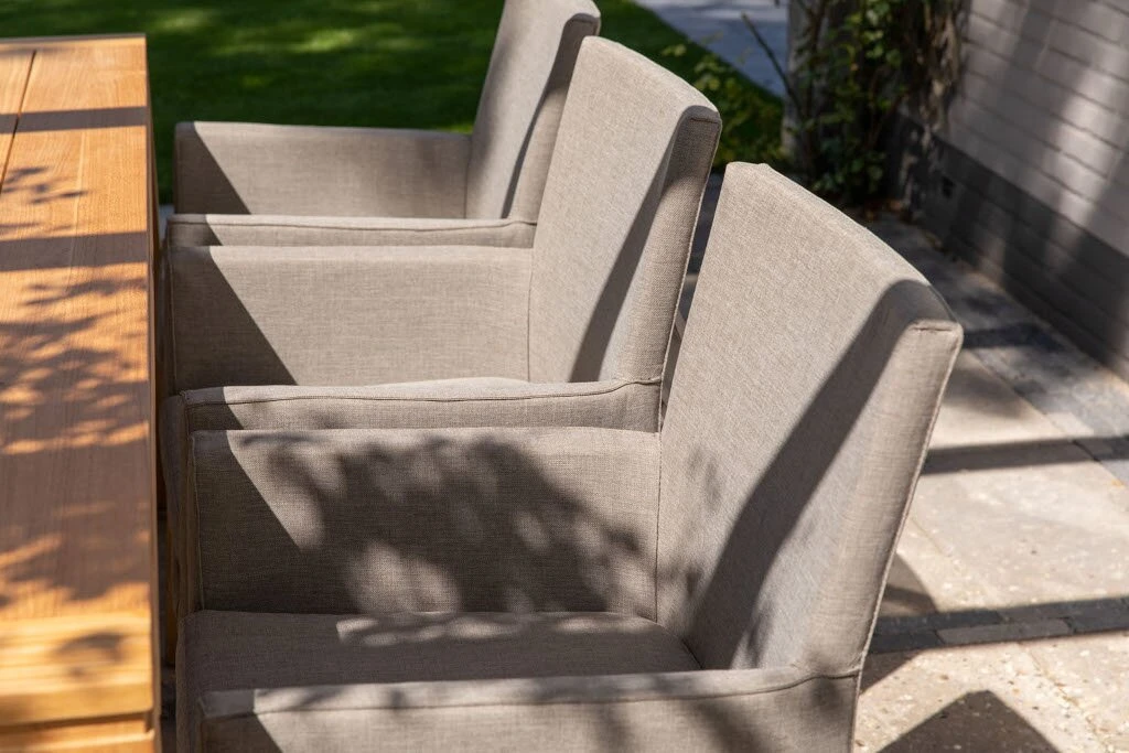 Exotan York Dining Armchair Taupe 2 Exotan York Dining Armchair Taupe - Afbeelding 2