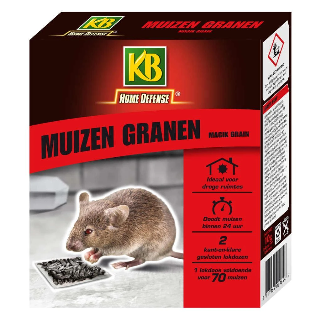 KB Muizen Granen Zwart Magik Grain 2 Stuks 1 KB Muizen Granen Zwart Magik Grain 2 Stuks
