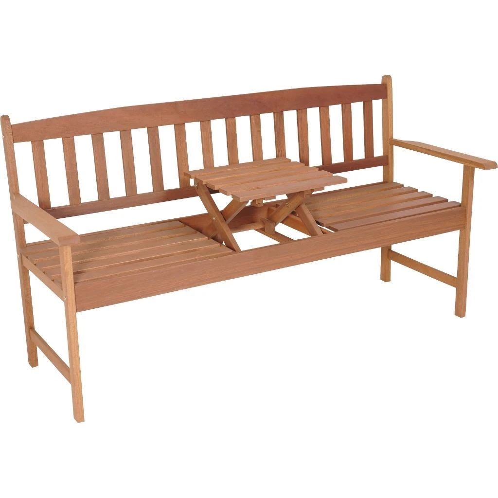 Lesli Bank Hardhout Met Inklapbare Tafel 150 Cm 1 Lesli Bank Hardhout Met Inklapbare Tafel 150 Cm