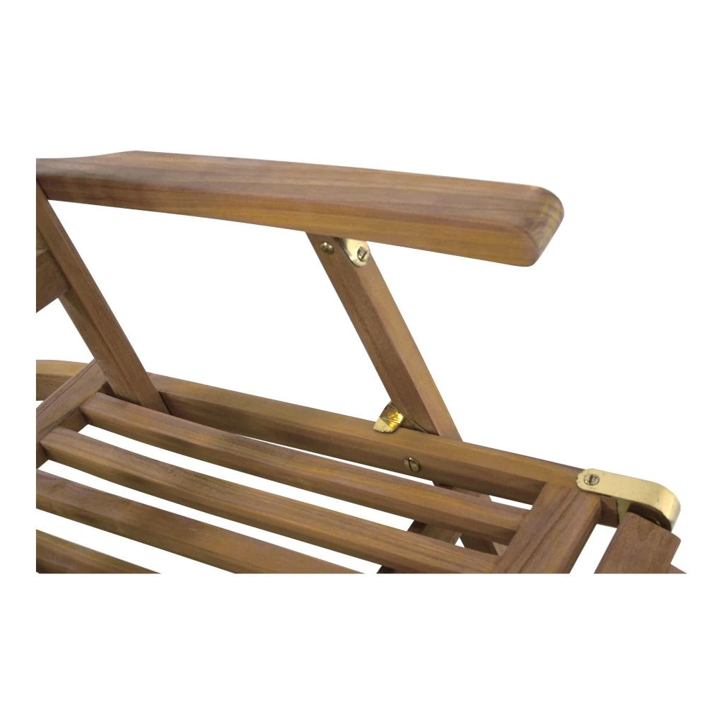 Lesli Deckchair Teak Verstelbaar 2 Lesli Deckchair Teak Verstelbaar - Afbeelding 2