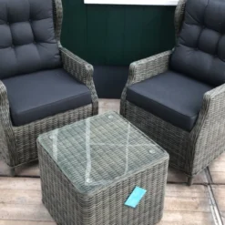 MeSaMi Ibiza Loungeset 2 Stoelen + Tafel