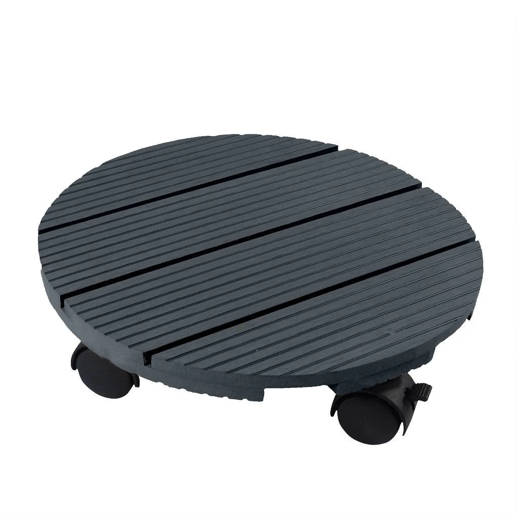 Nature Planttrolley Antraciet 30 Cm Rond 1 Nature Planttrolley Antraciet 30 Cm Rond