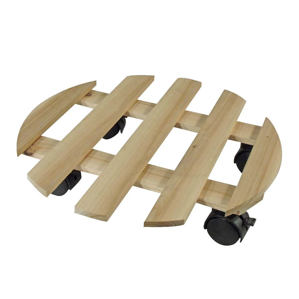 Nature Planttrolley Hout 35 Cm Rond 1 Nature Planttrolley Hout 35 Cm Rond