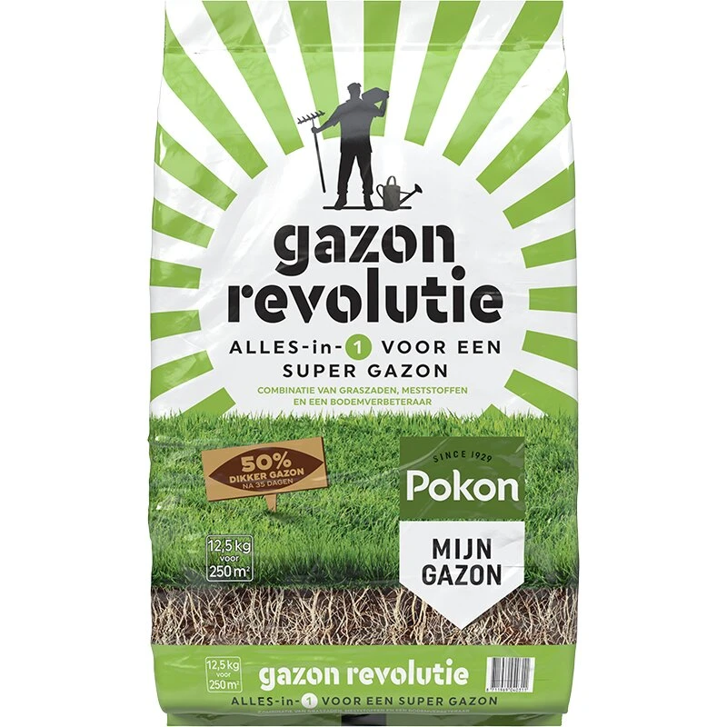 Pokon Gazon Revolutie 12,5 Kg 250 M2 1 Pokon Gazon Revolutie 12,5 Kg 250 M2