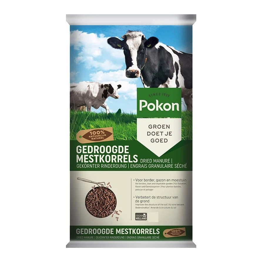Pokon Gedroogde Mest Korrel 20kg 1 Pokon Gedroogde Mest Korrel 20kg