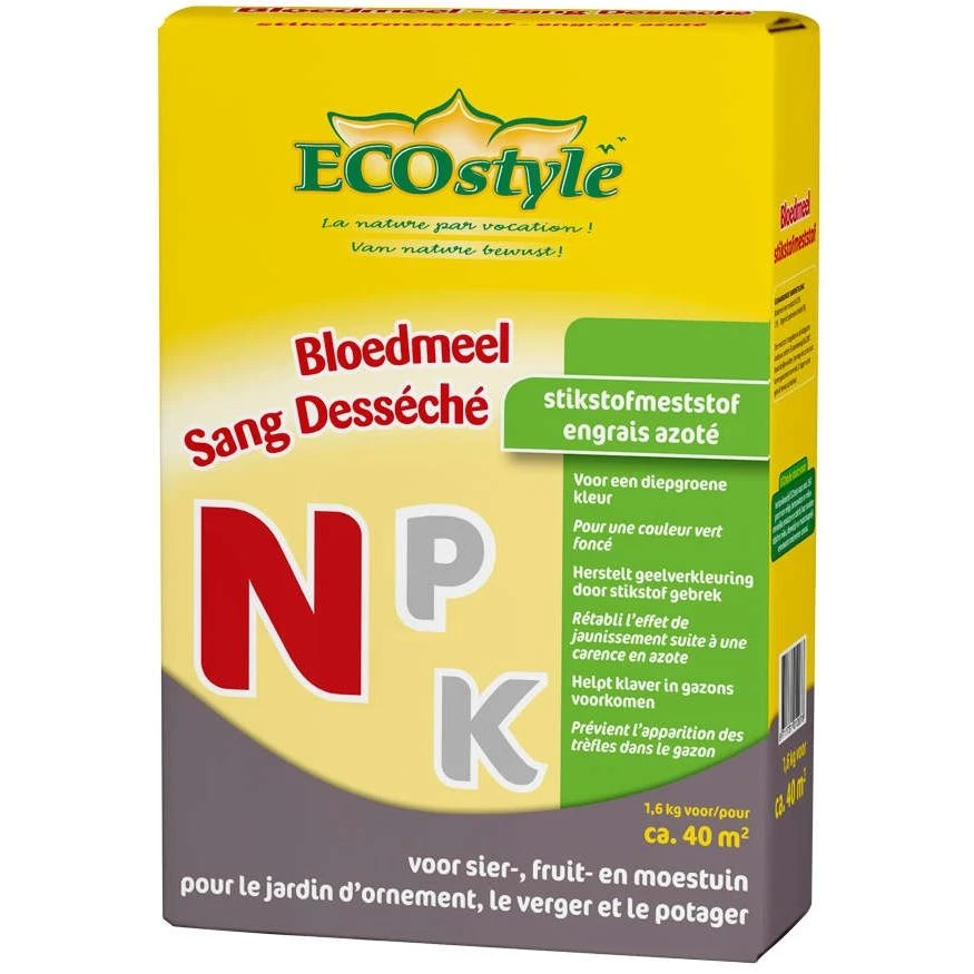 ECOstyle Bloedmeel (N) 1,6 Kg 1 ECOstyle Bloedmeel (N) 1,6 Kg